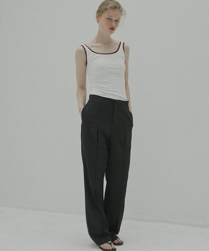 LE CIEL BLEU / Slim Flare Pant w/Sheer Detail