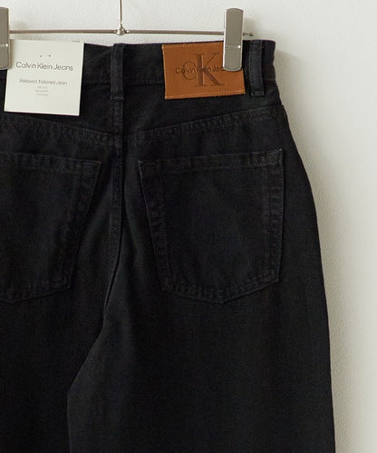 Calvin Klein / TROUSER BARREL SOFT BLACK