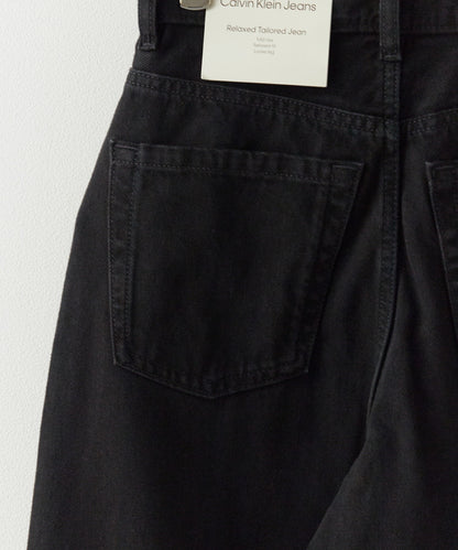 Calvin Klein / TROUSER BARREL SOFT BLACK