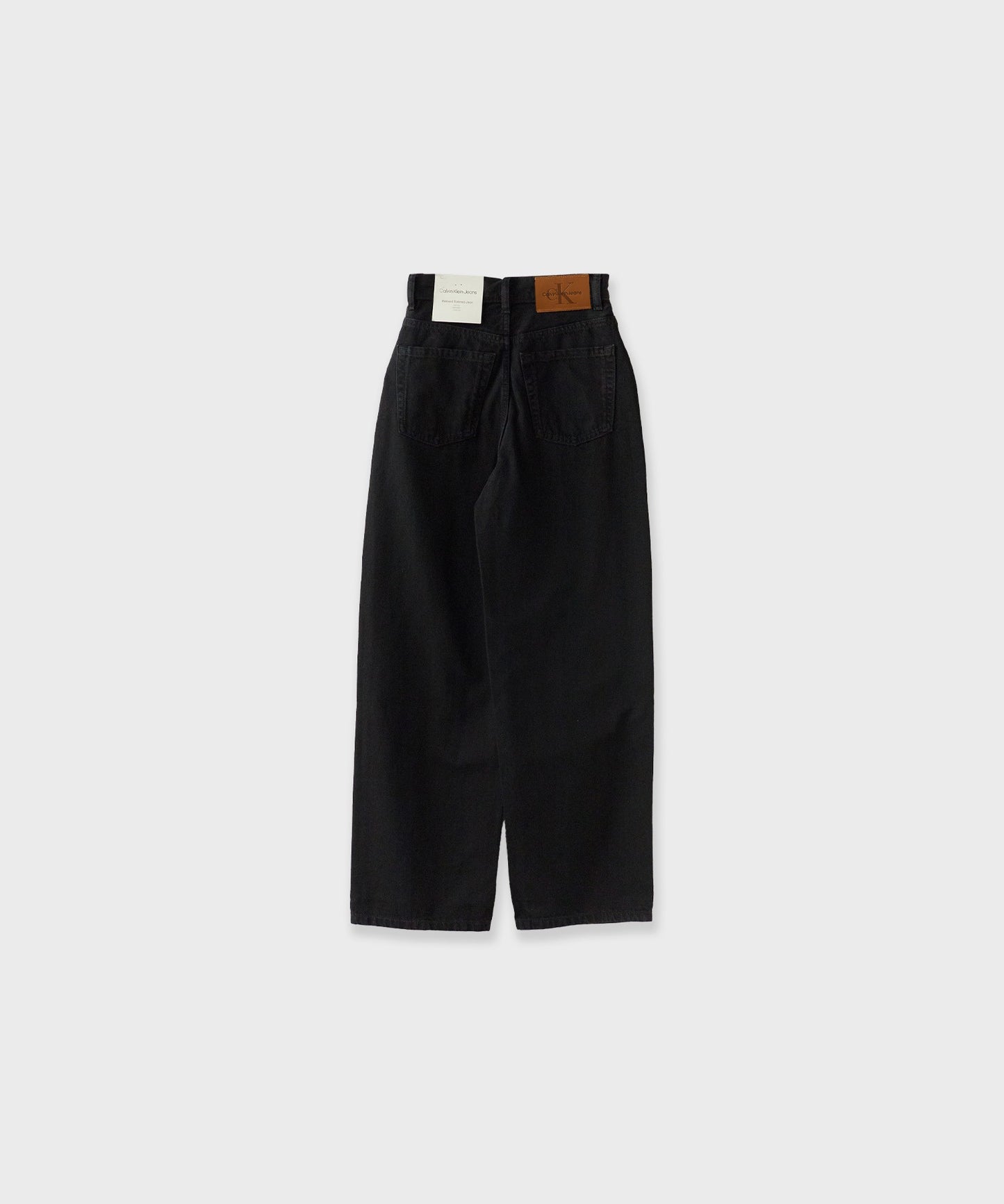 Calvin Klein / TROUSER BARREL SOFT BLACK