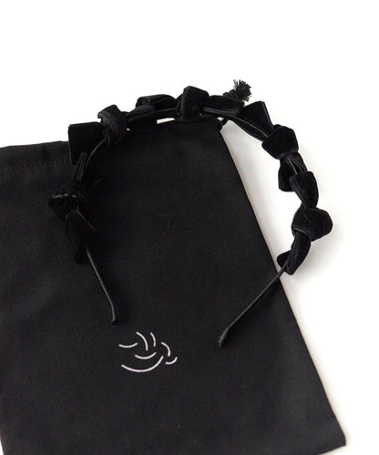 TRESSE /  Ribbon Serre-tete in velvet ベロア カチューシャ