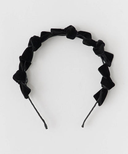 TRESSE /  Ribbon Serre-tete in velvet ベロア カチューシャ